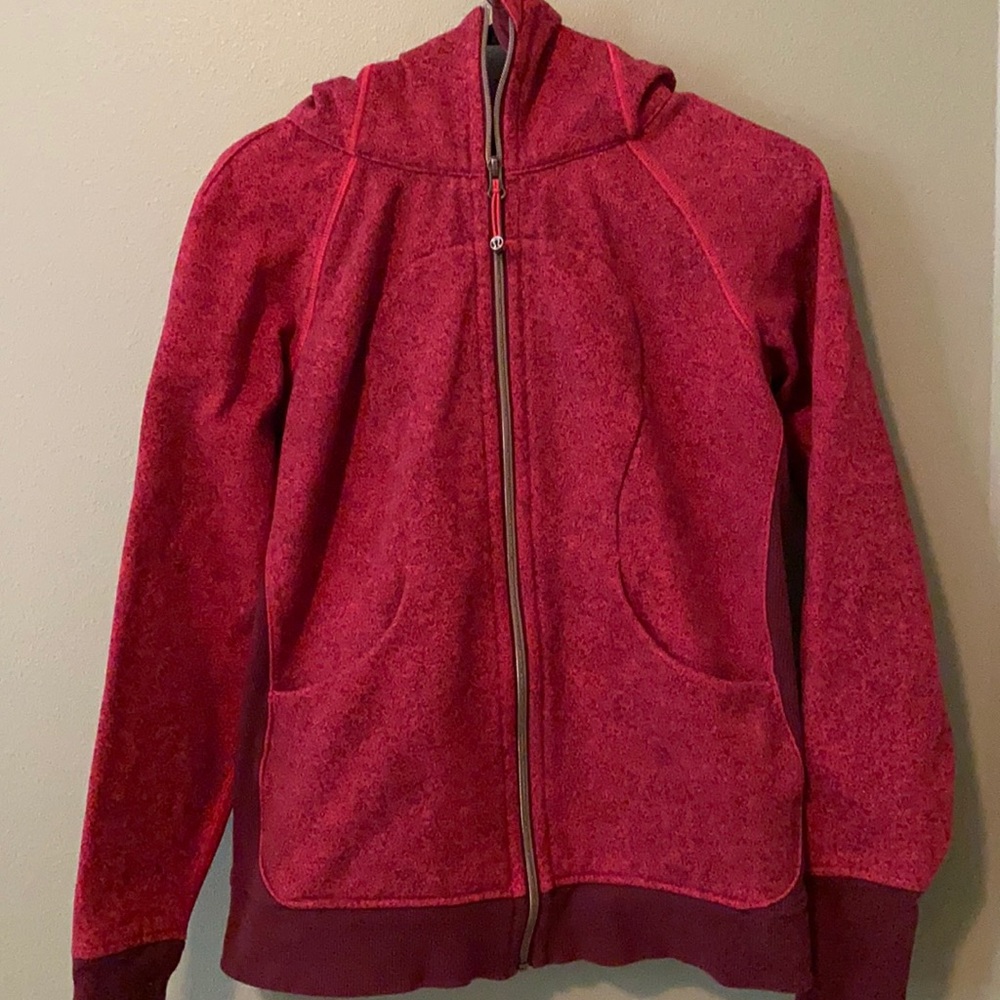 Women's Red Zip-Up Hoodie